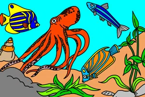海底世界填颜色